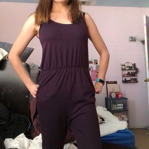 Maroon jumpsuit